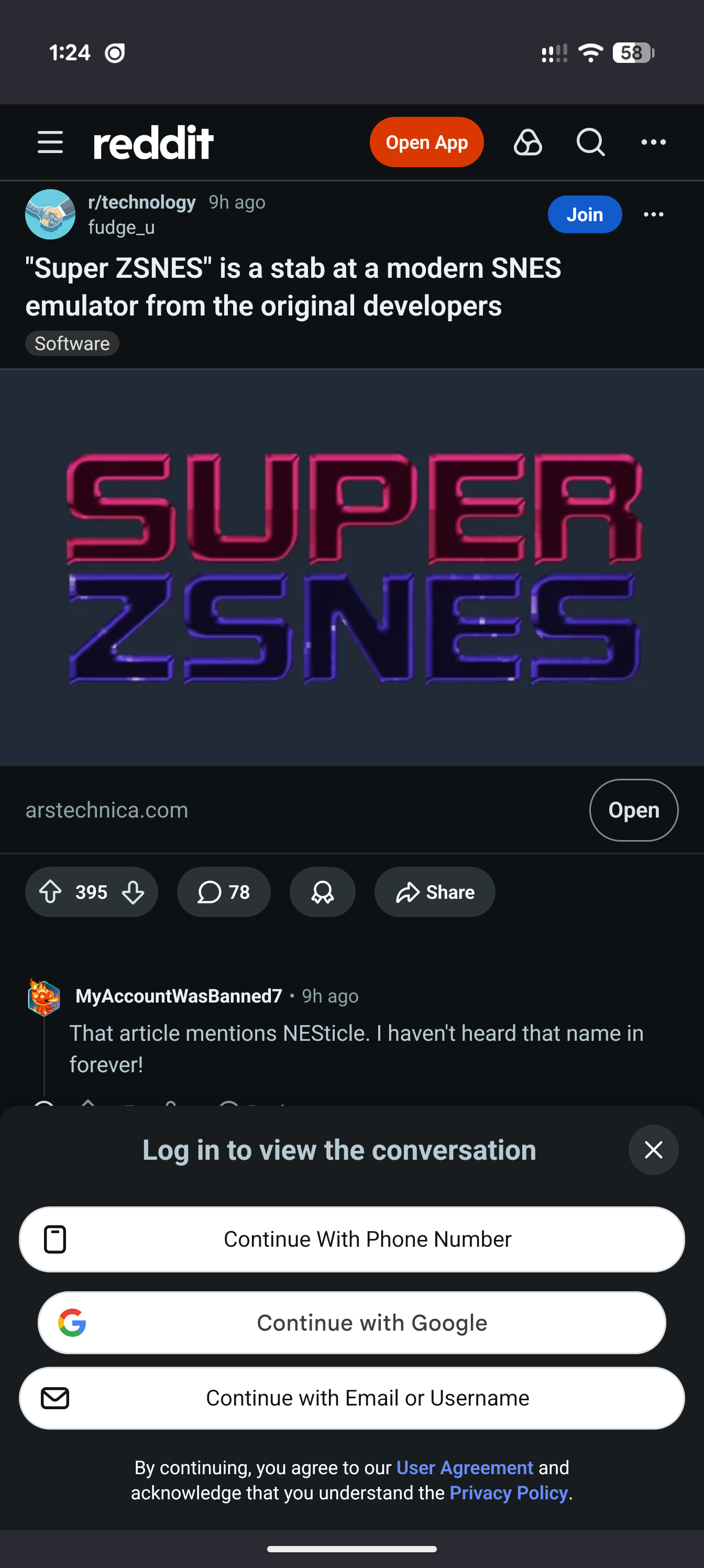 screenshot of the popup in question